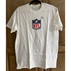 NFL Shield Logo Tshirt Short Sleeve Unisex Size Medium 40" Waist New 100% Cotton